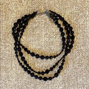 Black beaded Fashion Necklace